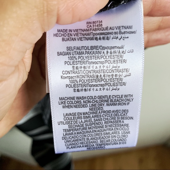 BCBGeneration | Wrap Front Striped Ruffle Romper - Picture 7 of 8